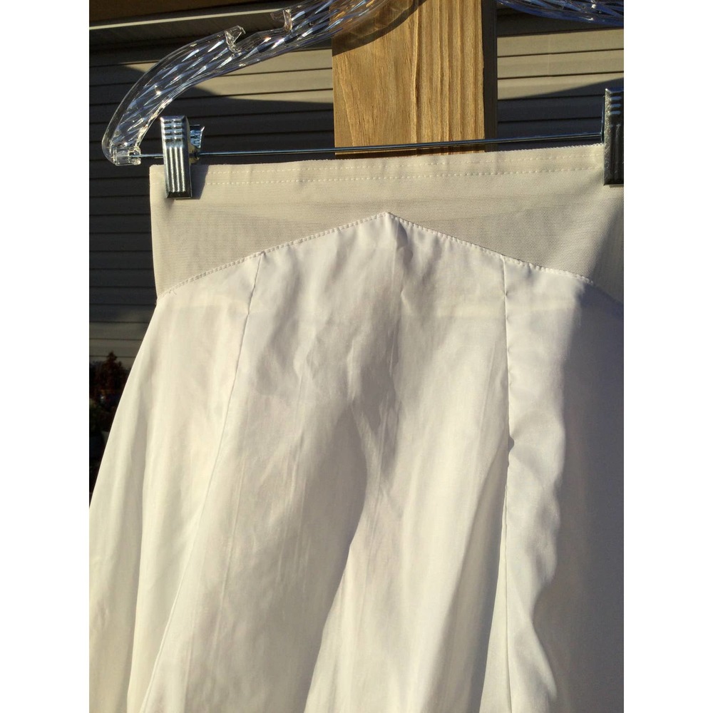 24” waist white crinoline petticoat slip quinceanera princess formal wedding